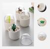 1pc Creative Toothpick Holder Plastic Cotton Swab Holder with Cute Mini Cactus Trees Rabbit Table Accessories Home Decor