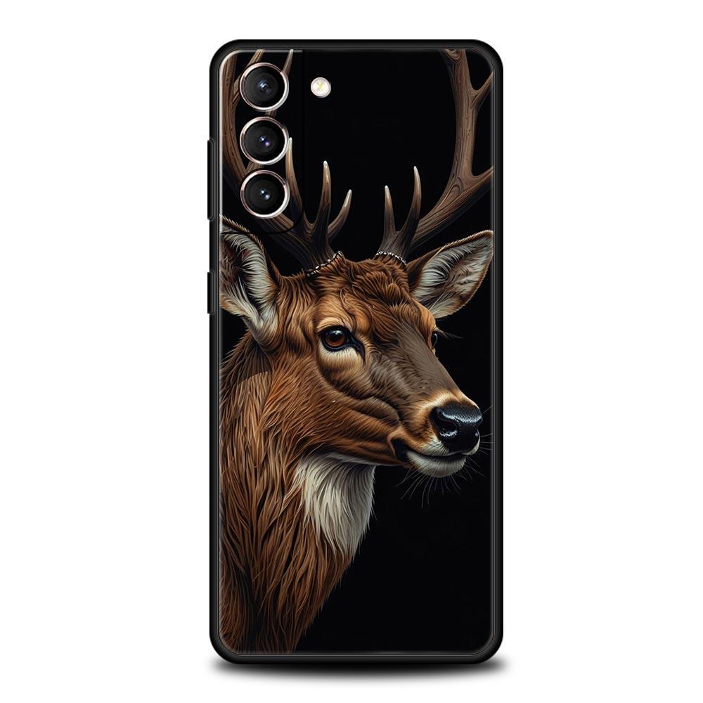 Deer Lichee Pattern Phone Case for Samsung Galaxy S26 S25 S24 S23 S22 S20 S21 FE Ultra S25 Edge Plus 5G Soft TPU Cover Funda Bag