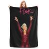Розовый П!nk Крутой Певец Кантри Музыкальные Пледы Супер Мягкий Фланелевый Плед для Дивана Постельного Белья На Улицу Покрывало Одеяло