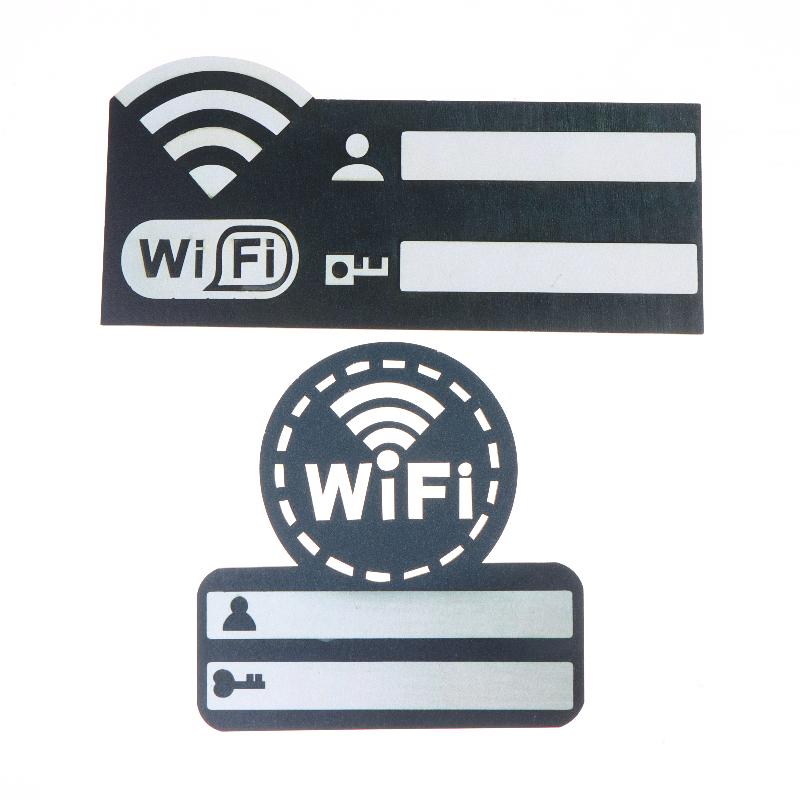 Wifi Password Sign Board Wooden 1pc Erasable Plate With Pen For Reception Counter Retail Shop