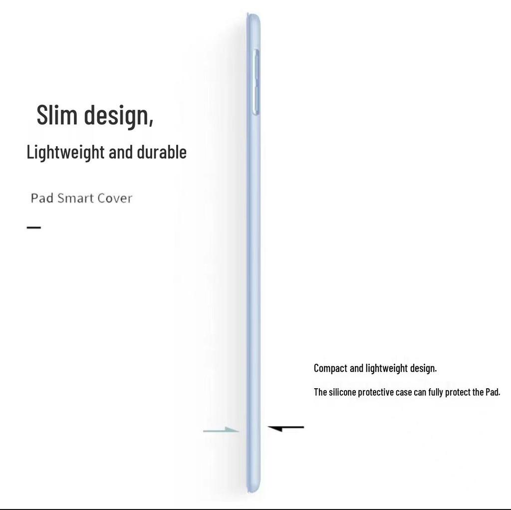 Защитный чехол для Honor Pad X9A: 10/9 12,1-дюймовый силиконовый трехскладной чехол-книжка с полной защитой, мягкий чехол для планшета