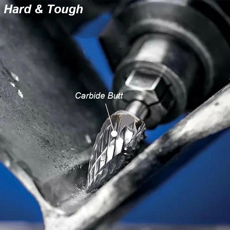 Набор фрез из карбида вольфрама, набор фрез, напильник, рашпиль, резка, гравировка, металл, дерево, алюминий, пластик, камень, вращающийся инструмент, электрическая дрель