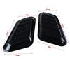 Pair Glossy Black ABS Universal Car SUV Air Flow Intake Scoop Front Engine Cover