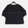 Dedra Jersey Seersucker Split Blouse Tbe3193