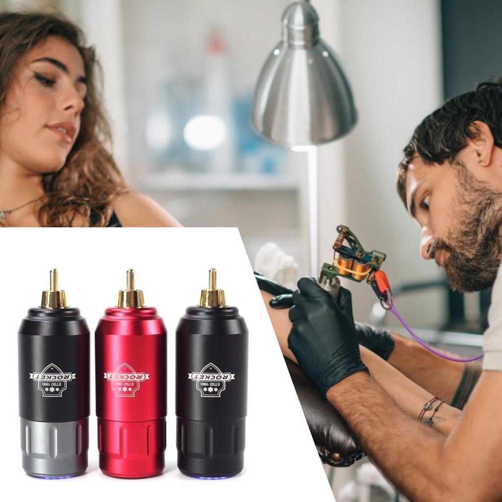 1200mAh Professional Tattoo Pen Battery RCA Connector Mini Wireless Power Supply For Tattoo Machine Pen Accessory