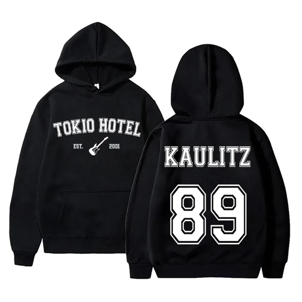 Женская толстовка с капюшоном Tokio Hotel Rock Band Rapper Kaulitz 89 с принтом, осенняя женская толстовка с капюшоном, повседневный пуловер большого размера, одежда унисекс
