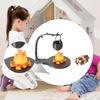 5 Pieces 1/12 Dollhouse Campfire Role Play Mini Camping Kit for Model Railway Micro Landscape DIY