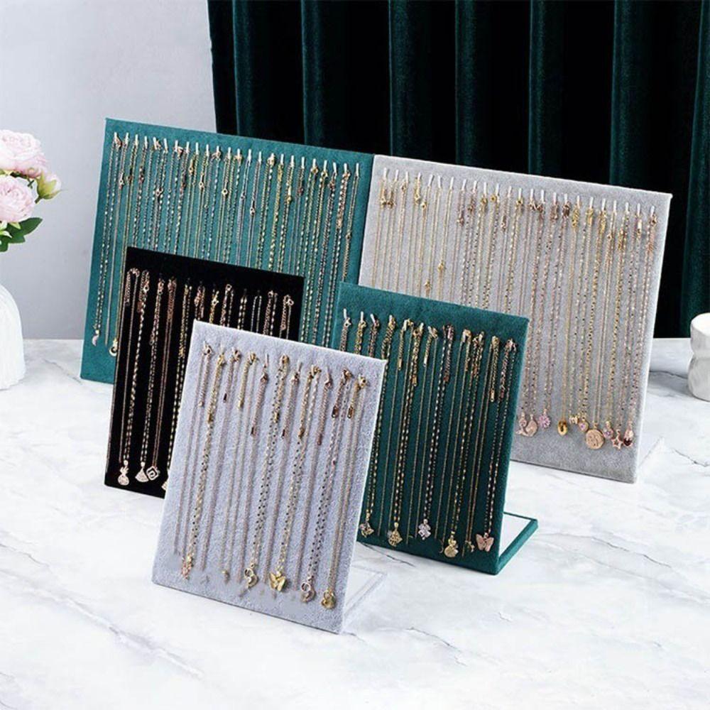 Large Bracelet Display Rack Flannel Jewelry Collection Rack New Necklace Display Shelf