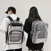 Pvc Transparent Backpack With Waterproof Design For Daily Use And Laptop