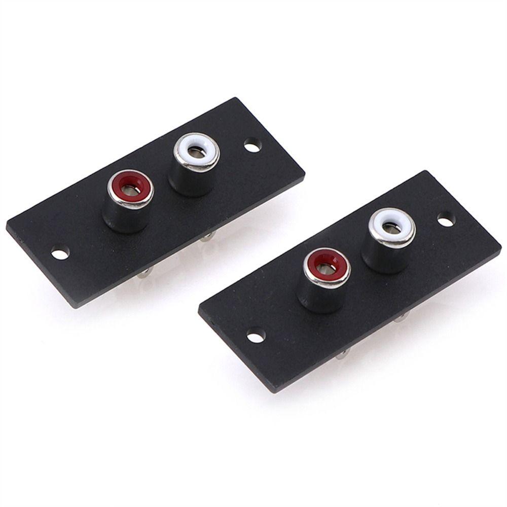 AV Adapter RCA Plate Chassis Socket RCA Jack Connector RCA Terminal Audio RCA Plug Connecting Plug