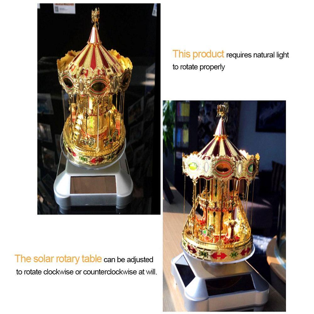 Поворотный стол, автоматическая вращающаяся солнечная подставка для ювелирных изделий, подставка для дисплея, подставка для дисплея, держатель для часов