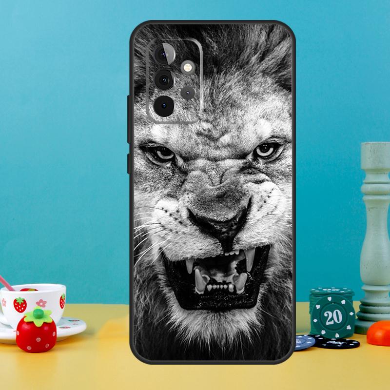 Чехол "Рычащий Лев" для Samsung Galaxy A35 A26 A16 A05 A55 A15 A32 A12 A22 A52 A54 A34 A14 A56 A36 A13 A53