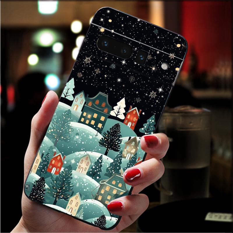 Winter Christmas snowflake Carcasa Funda Phone Case For Google Pixel 10 9 Pro XL 9A 8 7 6 Pro Pixel 8A 7A 6A Pixel 8 7 6 5 Case