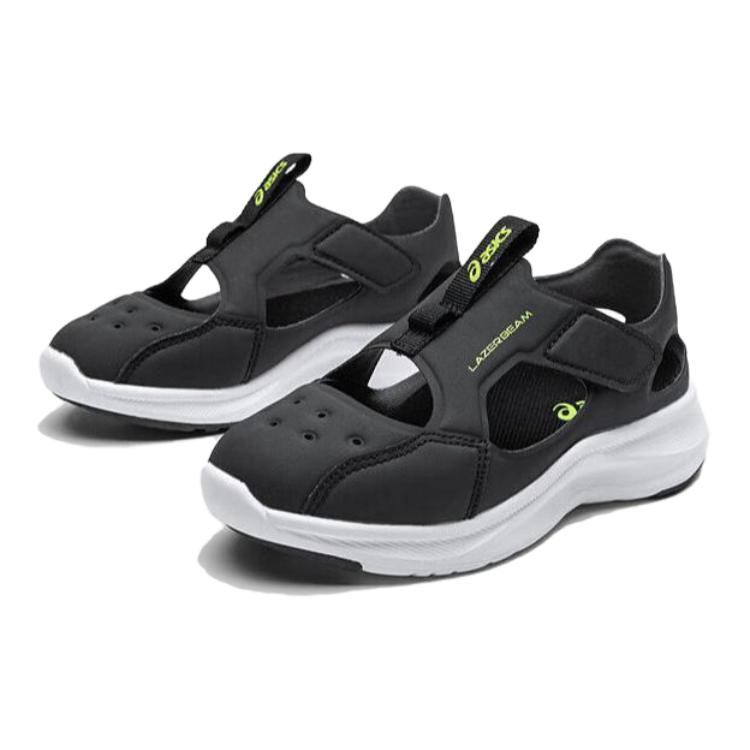 Asics Повседневные Универсальные Детские Сандалии Детские Сандалии Черные Белые 1154A162-002