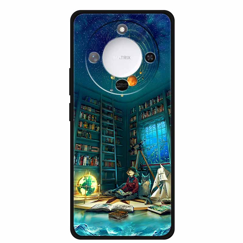 Чехол для Honor X70 5G Минималистичный Техно Стиль ТПУ Силиконовые Чехлы для Телефона для HonorX70 MTN-AN00 Свежие Цветы Бампер Крутой Мягкий fundas