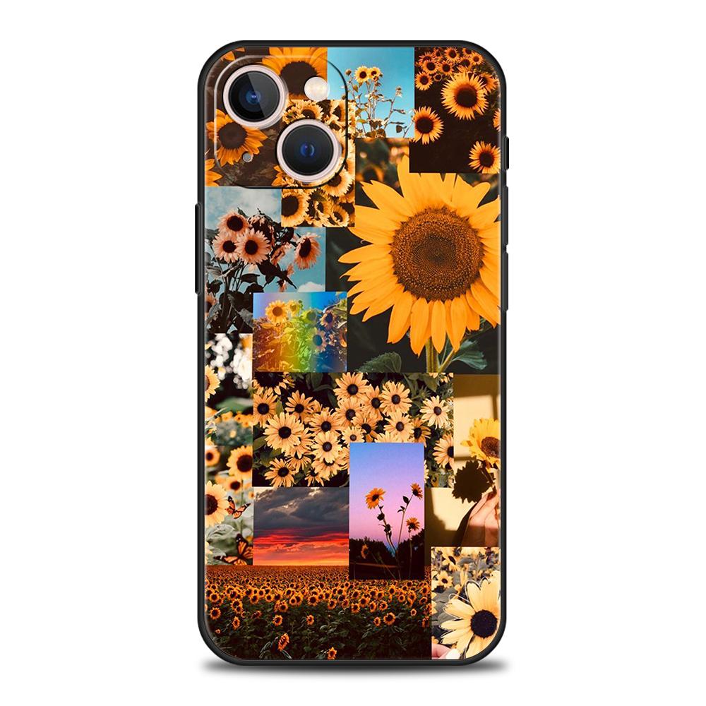 Роскошный чехол для телефона с летним рендерингом для iPhone 11 12 13 14 15 Pro Max Mini X XR XS 7 8 Plus SE, силиконовый чехол, черный чехол