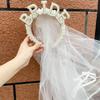 Bride, Pearl Headband, Headband Hair Accessories, Bridal Wedding Decorations, Party Decorations, Handmade Beading, Wedding Decorations