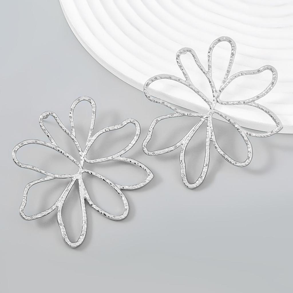 Шикарные европейские и американские серьги-цветы из сплава - элегантный винтажный стиль для женщин