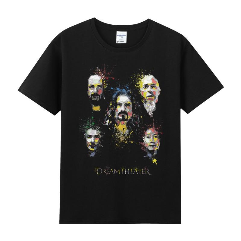 Summer Cotton Crewneck Shortsleeved Tshirt Rock Music Dream Theatre Band