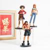 6 шт. Аниме Фигурки One Piece Луффи Эйс Зоро Нами Санджи Модель Действия ПВХ Настольная Статуэтка Украшение Коллекция Настольные Игрушки Подарки