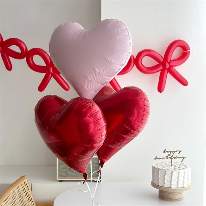 5pcs 20inch Herat Balloon Happy Birthday Valentines Day Aluminum Foil Balloons Globos For Wedding Birthday Party Decorations