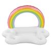 Inflatable Rainbow Cloud Drink Holder Floating Beverage Salad Fruit Serving Bar Pool Float Tool