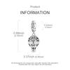 Original 925 Sterling Silver Charms Luminous Hot Air Balloon Hollow Stars Pendant Fit Original Bracelet For Women DIY Gift