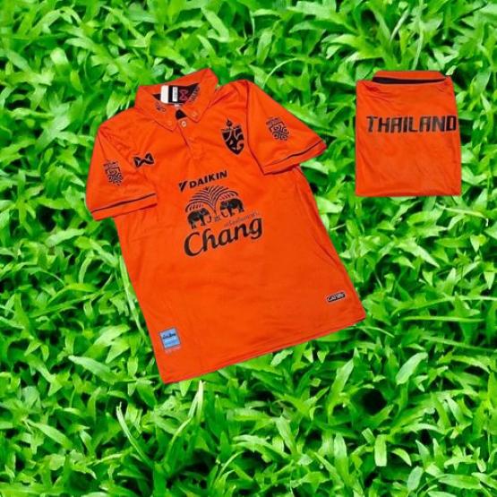 ТАИЛАНД Национальный футбол Футбольная тренировка ДЖЕРСИ CHEER Фанатская версия Быстросохнущая рубашка Поло Полиэстер Униформа с короткими рукавами Логотип слона Спорт на открытом воздухе