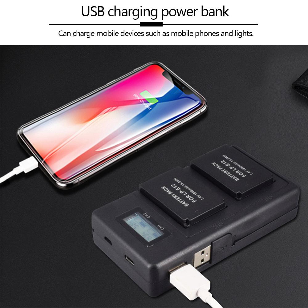 7.4v 1800mAh LP-E12 LPE12 LP E12 Rechargeable Camera Batteries(4 Pack) for Canon EOS M M2 100D EOSM EOSM2 EOS100D