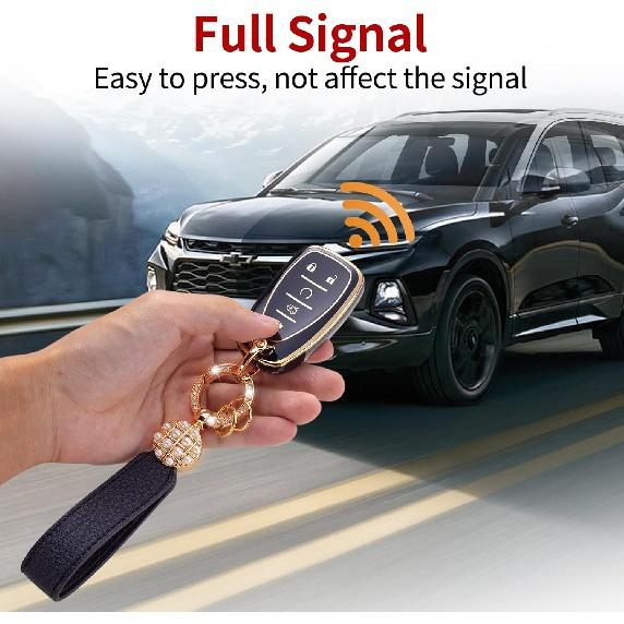 Подходит для чехла для ключей Toyota, с кожаным ремешком, защитной пленкой для ключей для Toyota Camry RAV4 Highlander Avalon C-HR Prius Corolla GT86, смарт-ключа