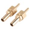 2pcs 4  8mm Brass Fitting Hose Barb Tail Reducer Reducing Plug Connector