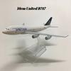16/20см Литой Металлический Американский Воздушный B747, United Airlines B777 B787 Модель Самолета Самолет Игрушка на Рождество Домашний Декор