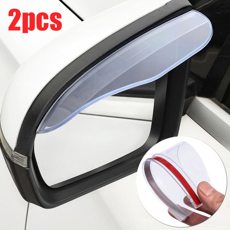Автомобильное зеркало заднего вида, 2 шт., козырек для бровей от дождя, карбоновый козырек заднего вида для автомобиля, боковой снежный солнцезащитный козырек, дождевик, аксессуары для автомобильных зеркал