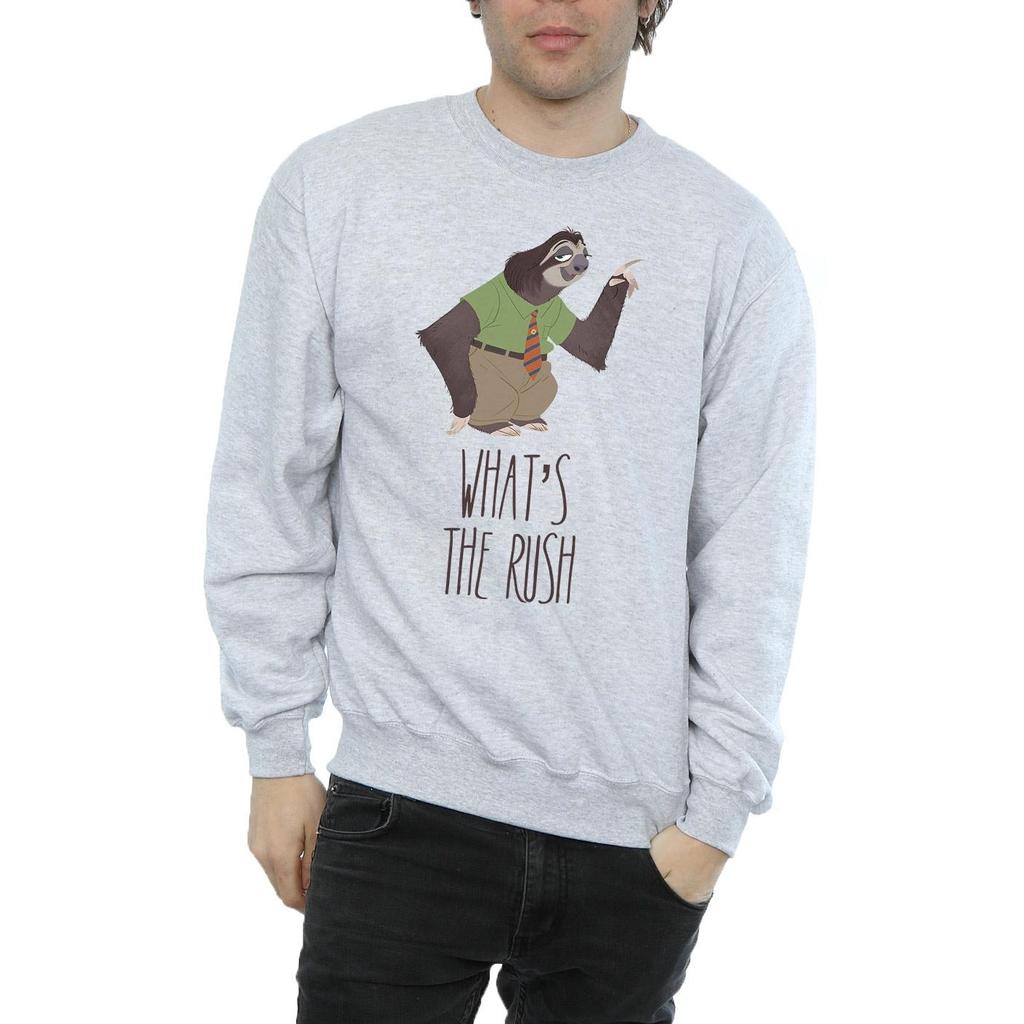 Disney Mens Zootropolis What´s The Rush Sweatshirt