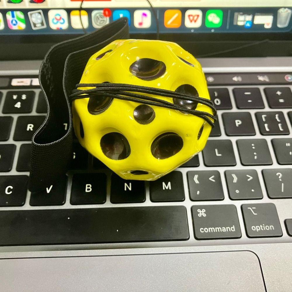 Hand Ball Game Wrist Return Rubber Ball Exercise Wrist Elastic Ball High Bouncing Ball  Kids Toy