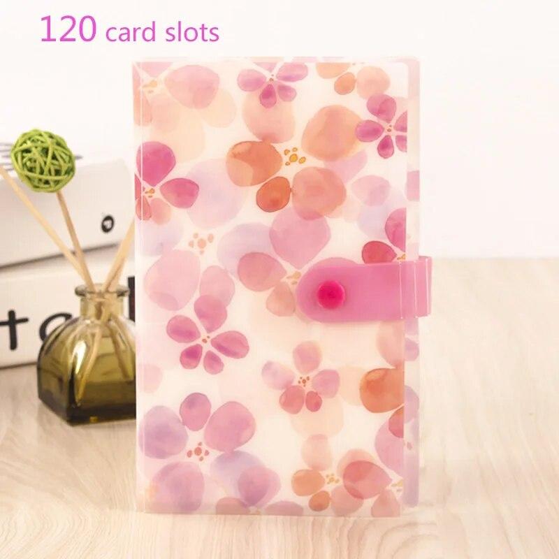 120/240 Pocket Name Card Book Home Picture Case Storage Photo Album Card Photocard Name Card ID Holder Home Accessories Dropship