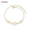 Линдон циркон браслет ювелирные изделия геометрические бусины браслеты-цепочки модный тонкий свадебный подарок для подруги женщин
