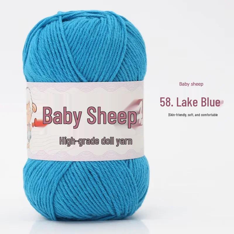 Пряжа из 4 нитей combed milk cotton (хлопок с молочным протеином) в мотке, для вязания спицами и крючком своими руками: Идеально для детских свитеров и шарфов