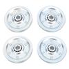 4PCS 3in Heavy Duty Garage Door Pulley Kit Zinc Plated Quiet 200LB Rated Load for Most Garage Doors