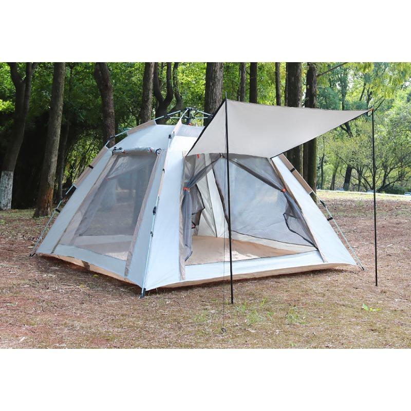 Палатка для улицы, автоматическая, для 3-4 человек, пляжная, быстро открывающаяся, складная, двойная, непромокаемая, для кемпинга, для кемпинга