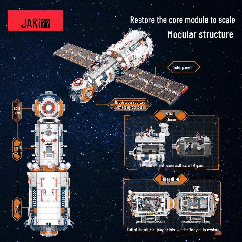 Jiaqi JK8503 Модуль Космического Корабля «Рассветный Ядро» Строительные Блоки Образовательная Игрушка для Мальчиков Подарок на День Рождения