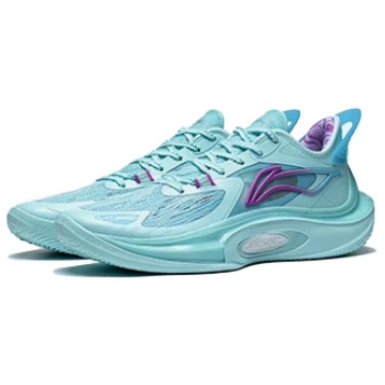 Li Ning SONIC 11 V2 Удобная амортизация Нескользящие Низкие Баскетбольные Кроссовки Мужские Островной Синий ABAT045-3