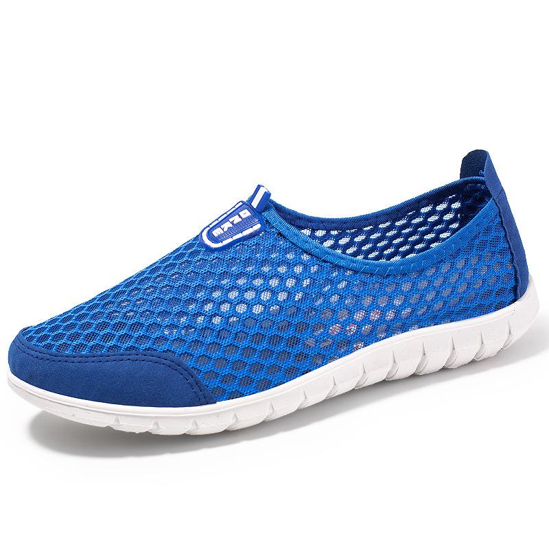 Старая пекинская тканевая обувь, сетчатая обувь, рабочие нескользящие повседневные сетчатые сандалии с мягкой подошвой, дышащая летняя обувь для ленивых