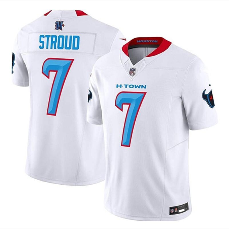 7 Stroud Houston Texans Embroidered Football Jersey Mens Sports Game Fan Apparel