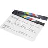 Film Clapper Board Acrylic Dry Erase Slate Colorful Director Video Scene Clapboard Cut Prop Whiteboard Marker Filming Tool