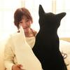 Cat Stuffed Pillow Super Soft Animal Design Plush Solid Color Doll Pillow for Living Room
