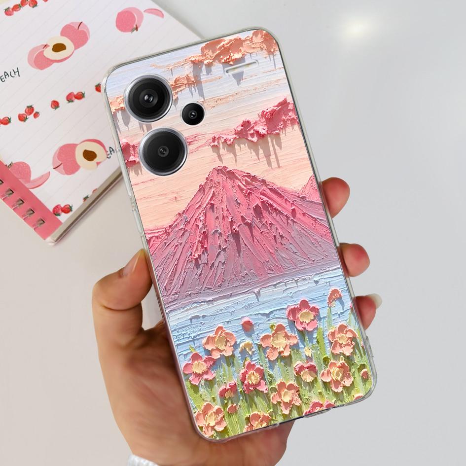 For Xiaomi Redmi Note 13 5G Case Luxury Marble Transparent Phone Cover For Redmi Note 13 Pro Plus Funda on Note 13 Pro 5G Bumper