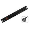 WP WPN-PDU-G05-08, Noir, Noir, 3500 W, Aluminium, 2 M