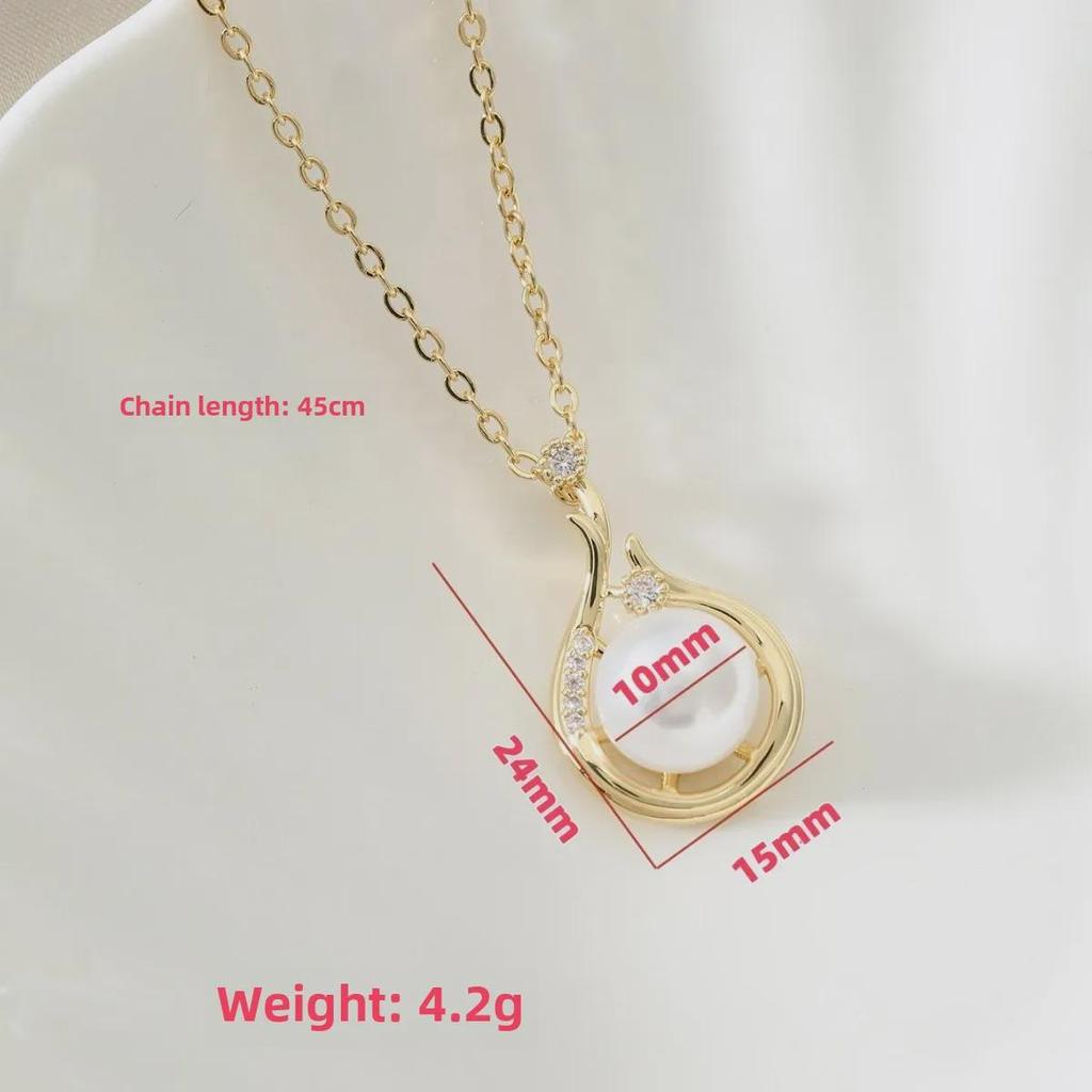 Женское ожерелье с подвеской из искусственного жемчуга в стиле барокко с нишевым дизайном