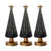 1/3Pcs Christmas Tree Decor with LED Light Built-in Timer Gradient Xmas Tree Sculptures Festive Home Decor